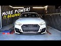 THE AUDI RS5 GETS MAPPED! HOW MUCH POWER!? *FIRST MODS*