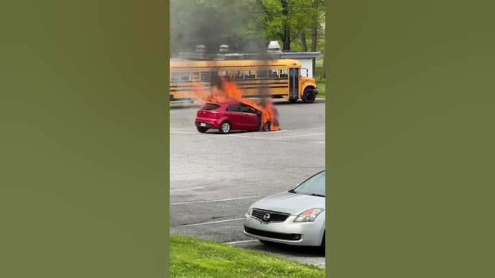Car fire and small explosion