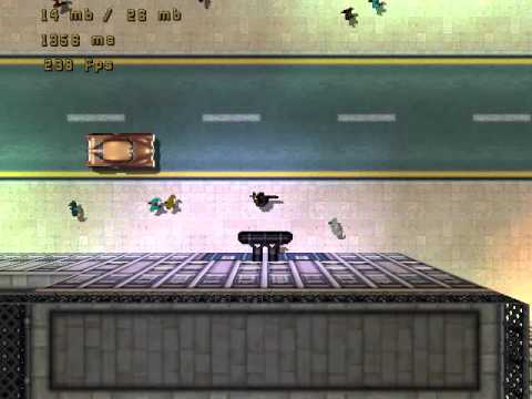 Java Gta2 Peds and Cars spawn test + Ped animation. Without collisions