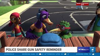 Gun safety message