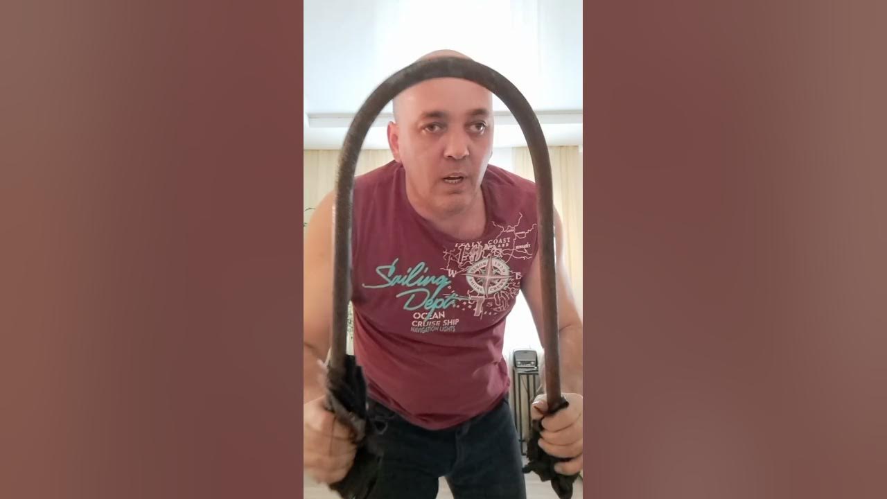 Согнул прут 20 мм×1200 мм!! - YouTube
