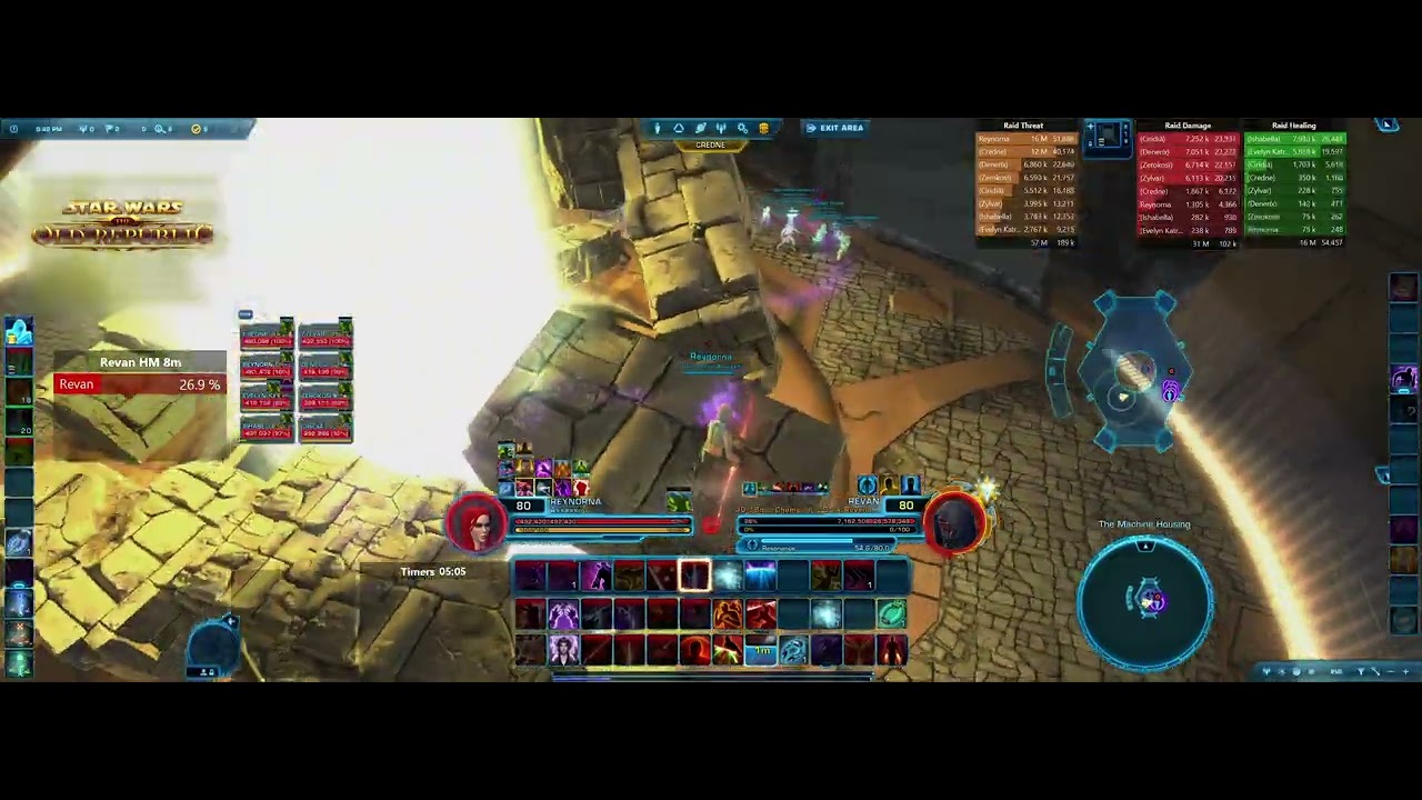 SWTOR 7.6 ToS - Revan HM - Tank POV (TTO)