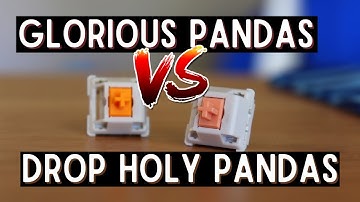 Sound Comparison ASMR: Glorious Pandas VS Drop Holy Pandas (Both Lubed with Tribosys 3203)