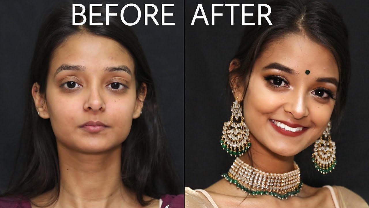 INDIAN MAKEUP STEPBYSTEP IN HINDI FOR BEGINNERS YouTube
