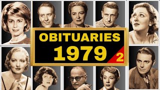 Famous HOLLYWOOD Stars Who DIED in 1979 (JUL-DEC)