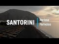 4k santorini island  agios georgios perissa and perivolos black sand beaches at sunrise