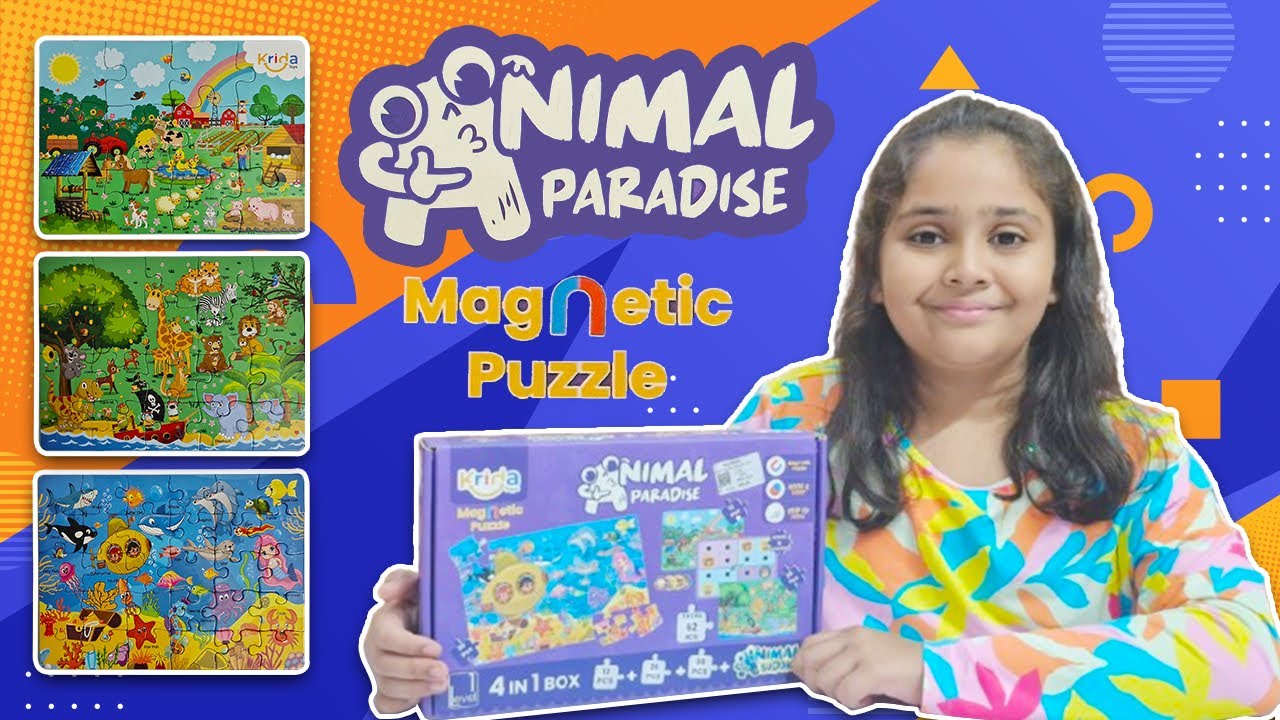 Animal Paradise Magnetic Puzzle | Fun Learning for Kids | Preschool Toddler Toy Learning Video 