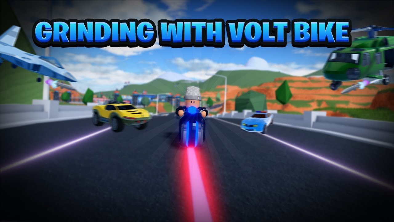 Grinding with Volt Bike in Roblox Jailbreak! 🏍