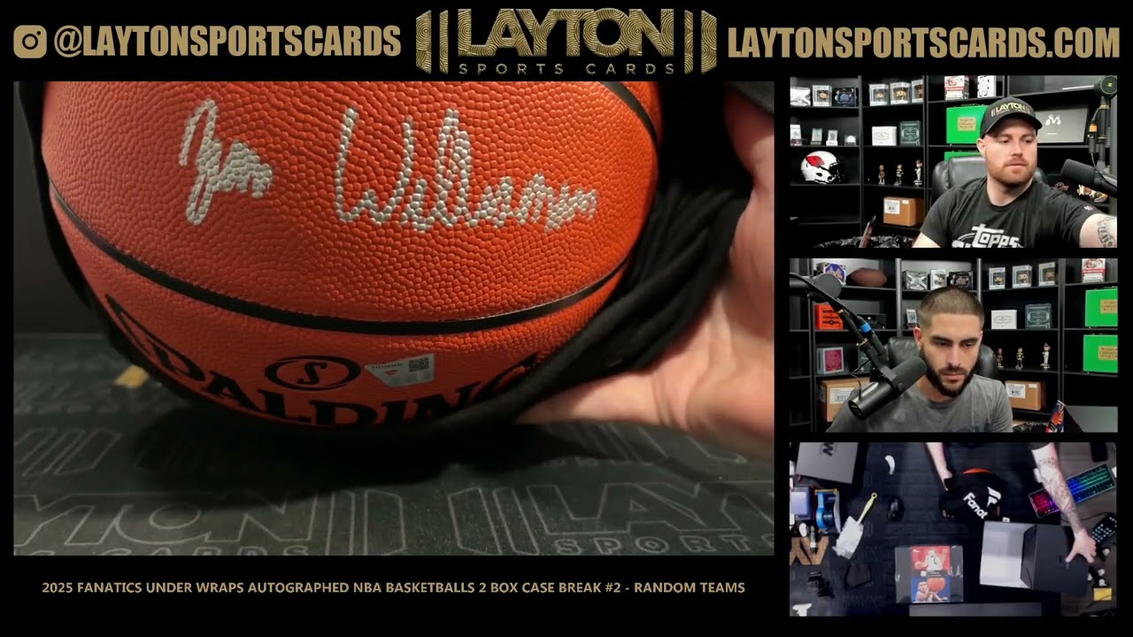 2025 Fanatics Under Wraps Autographed NBA Basketballs 2 Box Case