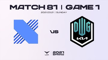 DRX vs. DK | Highlights Match 81 Game 1 | 2021 LCK Spring Split