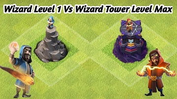 Every Level Wizard vs Every Level Wizard Tower! - Clash of Clans
