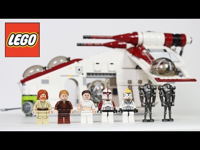 LEGO Star Wars Republic Gunship Review, Unboxing 75021 - YouTube