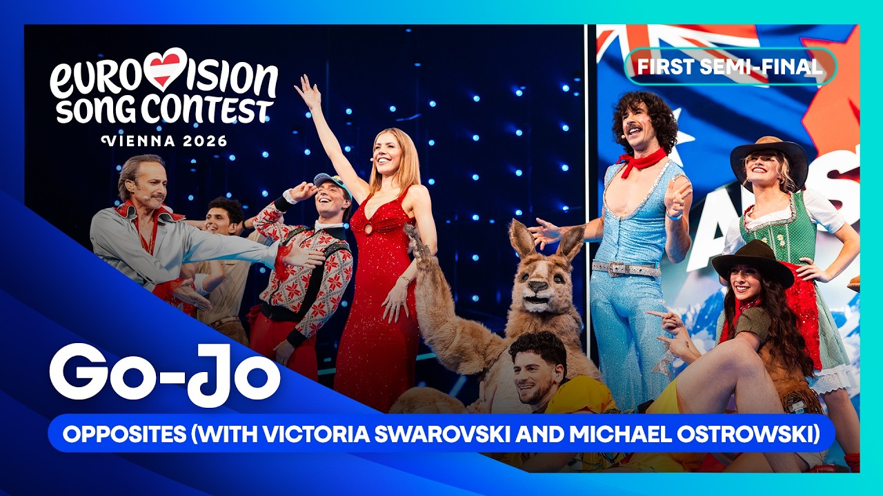 Go-Jo, Victoria Swarovski & Michael Ostrowski – Opposites (LIVE) | Interval Act | First Semi-Final – Video