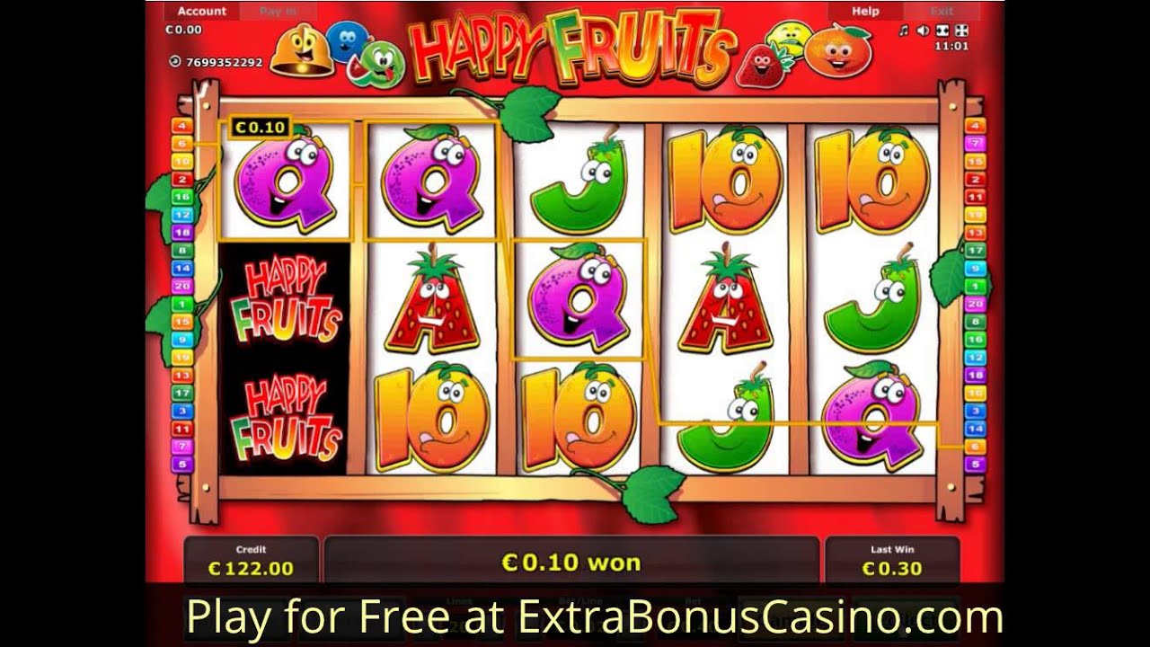 Happy Fruits Video Slot - Novomatic and BFM casino game