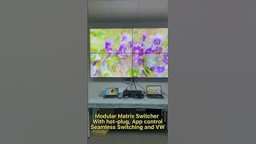 Modular Matrix Switcher, Seamless Switching and VW #ModularMatrix #VideoWall #AppControlMatrix