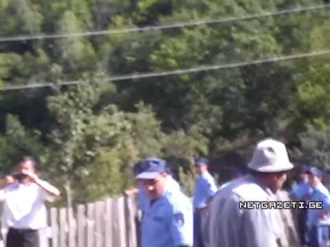 სოფელი ჭელა მინარეთის დემონტაჟისას - შეხლა შემოხლა და გასროლა