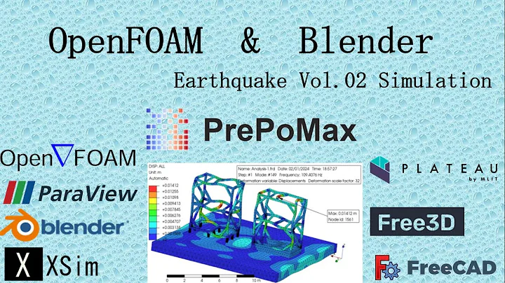 OpenFOAM ＆ Blender : Earthquake Vol.02 Simulation