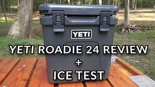 YETI ROADIE 24 HARD COOLER REVIEW + ICE TEST-IS IT REALLY WORTH $200?