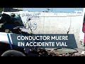 Conductor muere tras impactarse contra ruta urbana en la avenida Rómulo Garza en San Nicolás