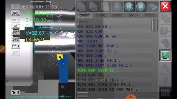 CNC Simulator Taper Turning