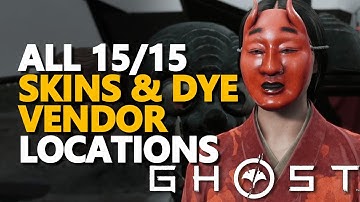 All Skins & Dye Vendor Locations Ghost of Yotei