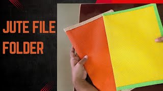 ### DIY### Jute file folder 