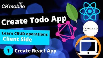 React, GraphQL, MongoDB and Apollo Client | Create Todo App #1 Create react app and add bootstrap