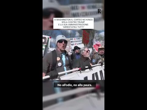 Video A Washington il corteo No Kings sfila contro Trump