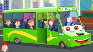 Wheels on the Bus Nursery Rhyme and Cartoon Video for Kids by Schoolies
