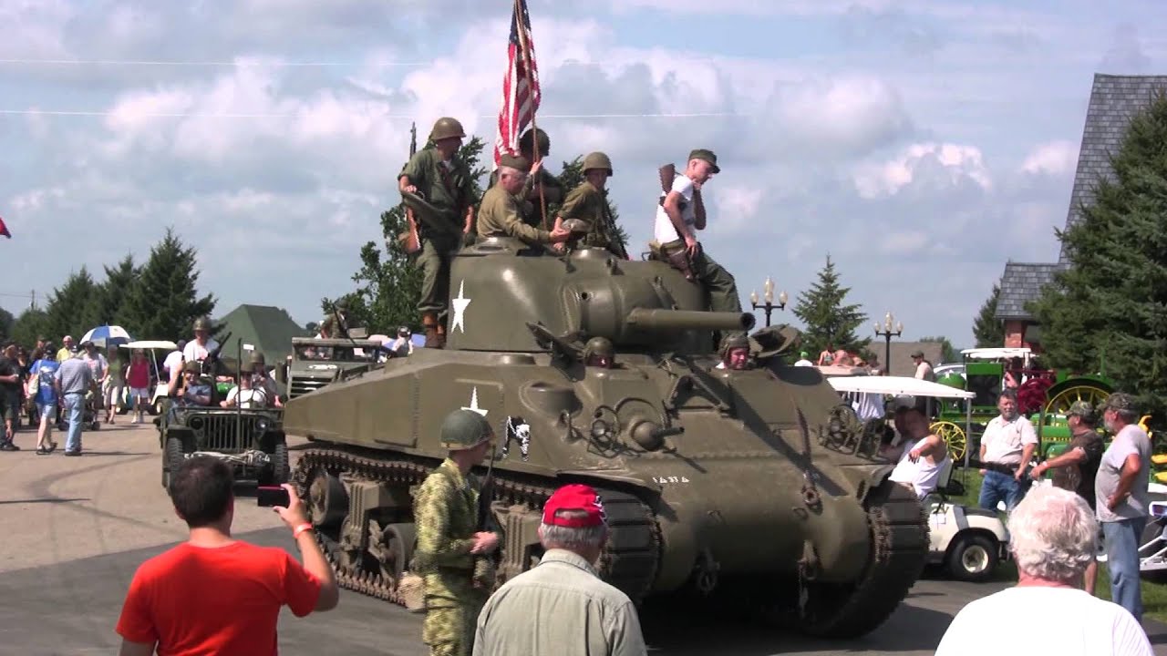 SHERMAN  TANK  Leads  PARADE