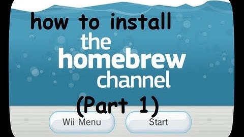 How to install the Homebrew Channel on your Wii (part 1)