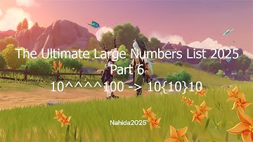 The Ultimate Large Numbers List 2025 - Part 6