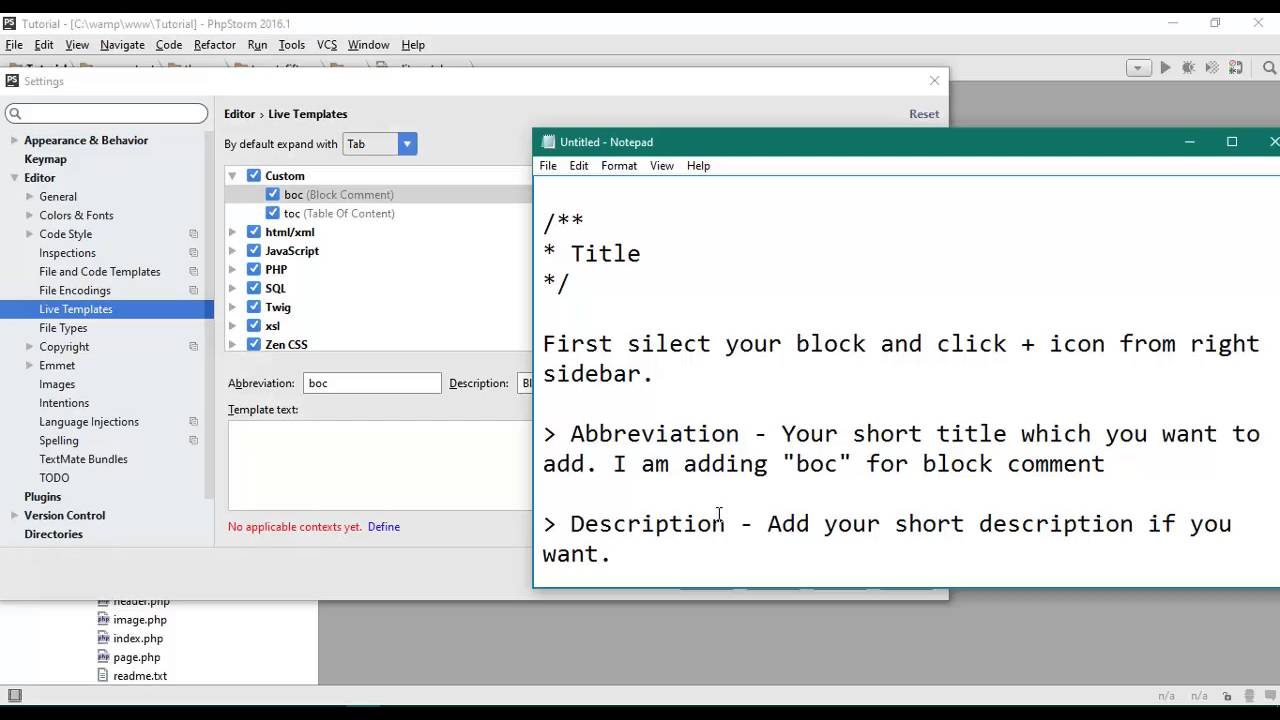 how-to-create-code-snippet-in-phpstrome-youtube