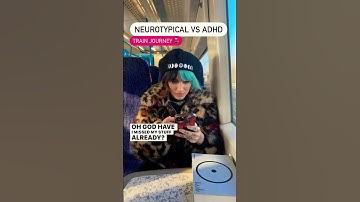 Neurotypical vs ADHD train journey #adhd #adhdbrain #neurodivergent