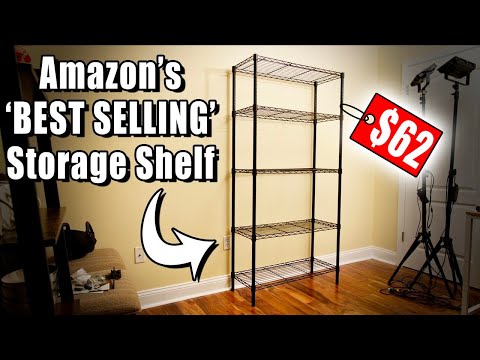 Amazon Basics 5 Shelf Adjustable Storage Shelving Unit | Assembly & Review | Best Selling Shelf