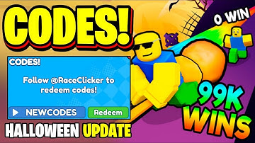 *NEW* ALL WORKING HALLOWEEN UPDATE CODES FOR RACE CLICKER IN 2025! ROBLOX RACE CLICKER CODES