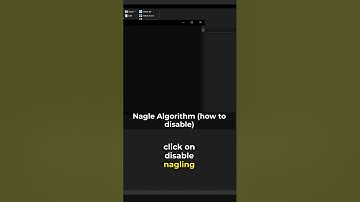 Nagle Algorithm (Disable)