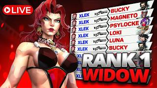 🔴LIVE🔴 RANK #1 REWORKED Black Widow in Marvel Rivals | #SAVEWIDOW
