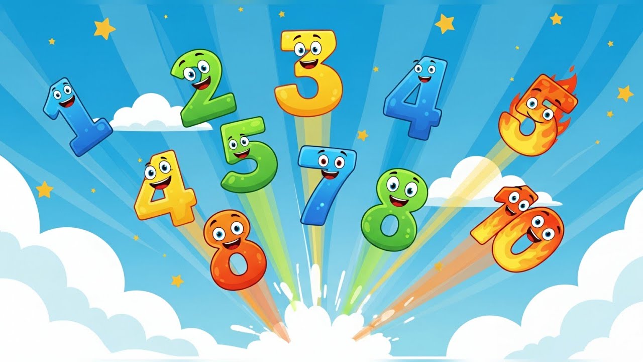 Angka 1 Sampai 10 | Lagu Anak Edukasi | Belajar Berhitung Ceria