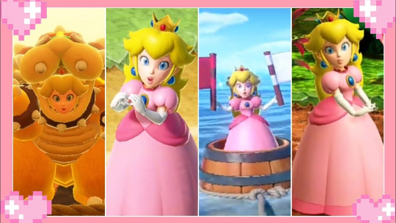 💗 Mario Party Superstars All Peach wins and lose animations 🌸 YouTube