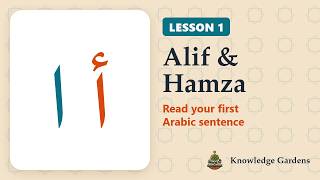 Learn Arabic from Zero | Lesson 1: Alif & Hamza (ا ء) – Read Your First Arabic Sentence