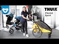 Thule Chariot Sport - Przyczepka Rowerowa, Spacerówka, Wózek do Biegania🏃‍♀️, Wózek na Płozach