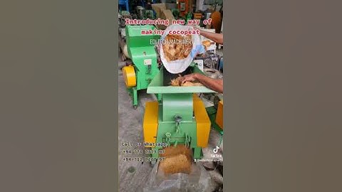 Cocopeat Making Machine