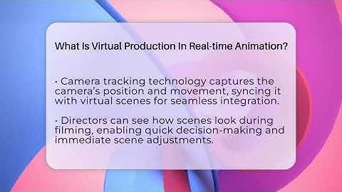 What Is Virtual Production In Real-time Animation? - The Animation Reel