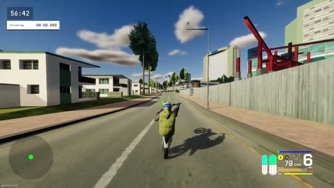 Wheeling a Kx125 through GTA Vice City TrackDayR