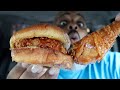 Popeyes NEW Hot Honey Chicken Review with Hot Honey Spicy Chicken Sandwich