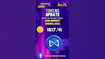 AXIE INFINITY | TOKENS UPDATE #shorts  #slp #axs #ronin
