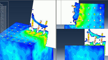 Abaqus CAE macro scale orthogonal cutting model of Carbon fiber reinforced polymer CFRP
