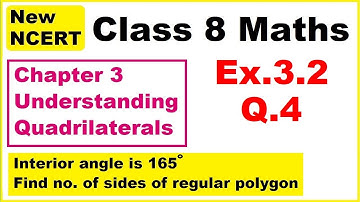 Class 8 Maths | Ex.3.2 Q4 | Chapter 3 | Understanding Quadrilaterals | New NCERT