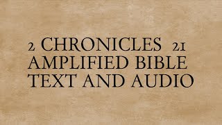 2 Chronicles 21 - Amplified Bible - Text And Audio